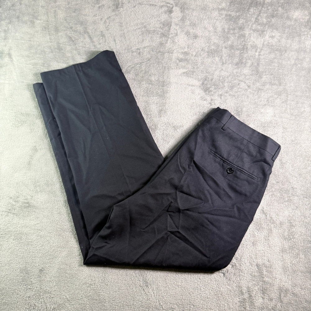 VTG Lacoste Mens 34 Wool Blend Dress Pants Micro Tex Straight Leg Pants